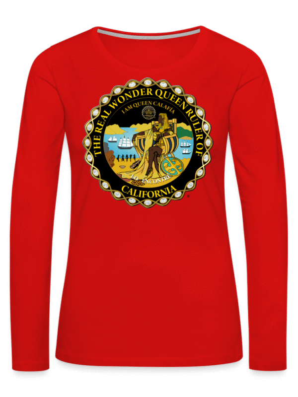 Calafia GoldXL IAC Queen's Premium Long Sleeve T-Shirt