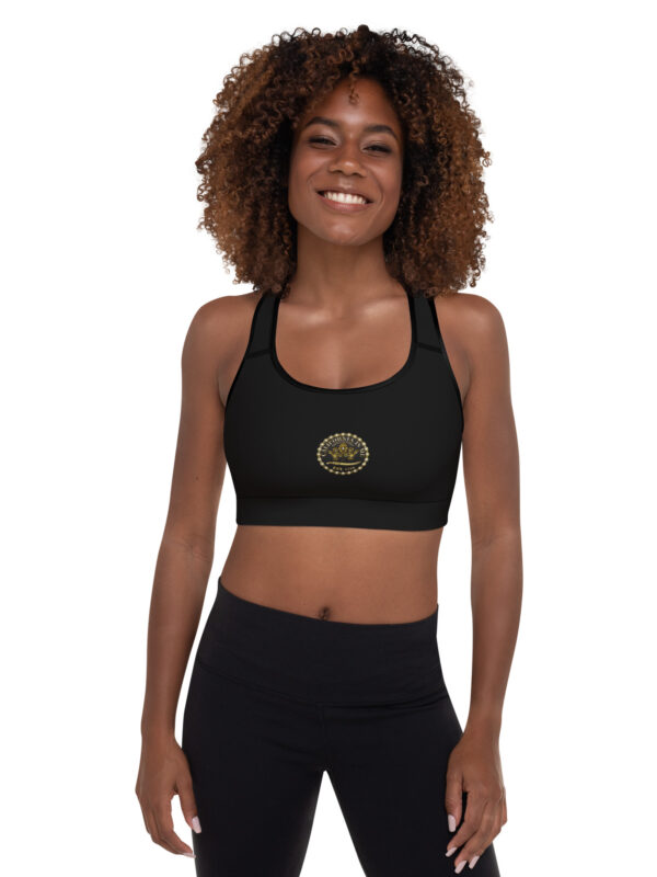 CALIFORNIA IS ME logo Padded Sports Jog Bra