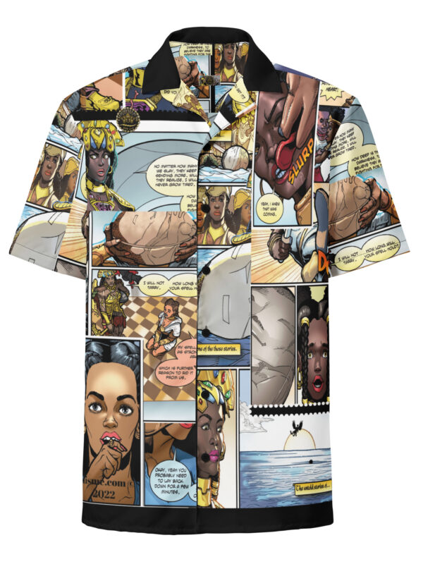 Queen Calafia Comic Book Pages Unisex Button Shirt