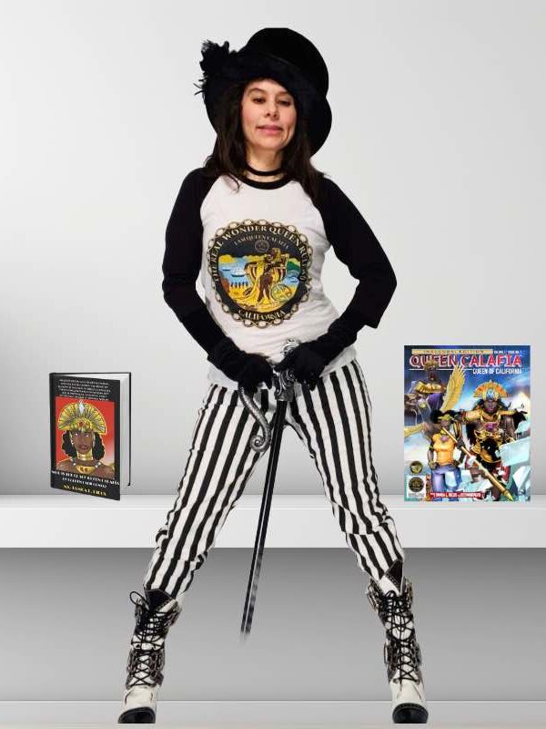 Calafia GoldXL Queen's Baseball T-Shirt