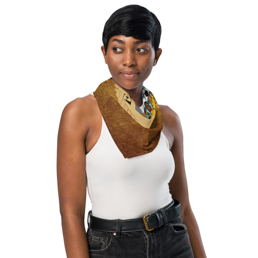 QUeen Calafia Mystical Gold Bandana
