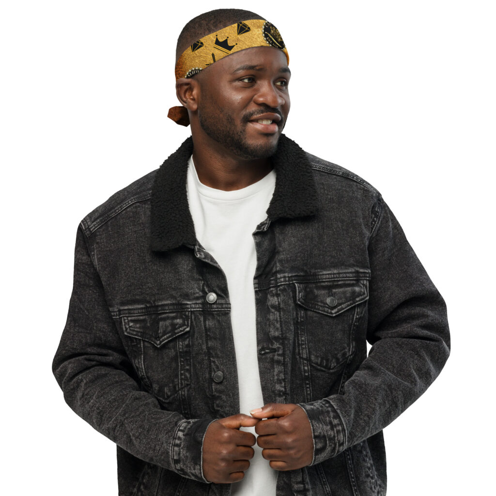 Royal Armor Mystical Gold Bandana - Image 3