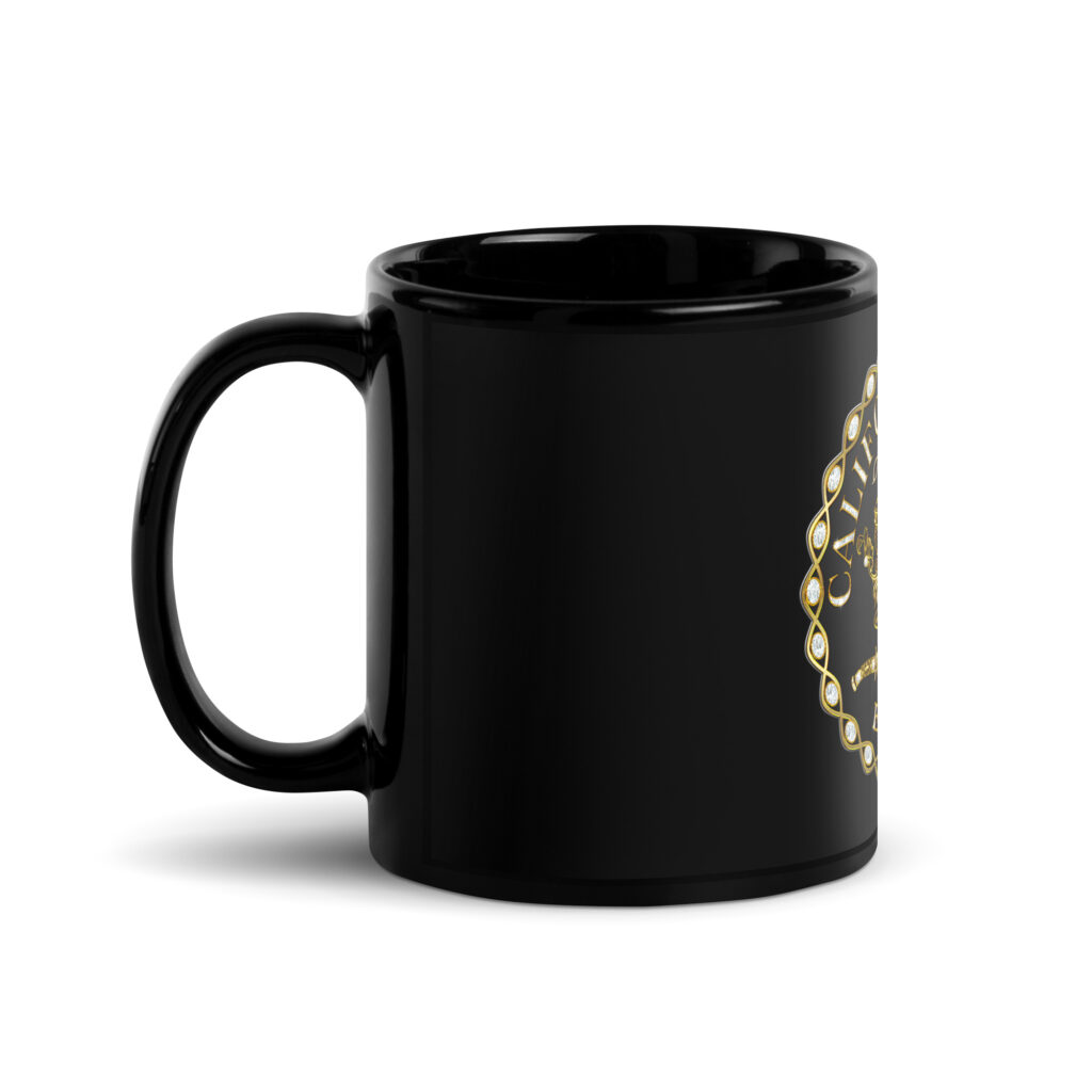 CaliisMe Signature Black Glossy Mug - Image 2