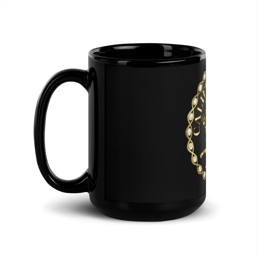 CaliisMe Signature Black Glossy Mug - Image 4