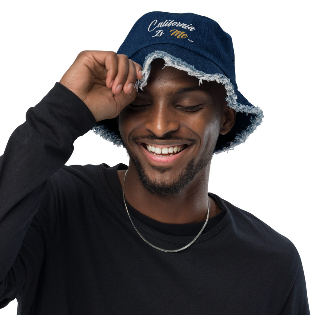 CaliisMe CIM Distressed denim bucket hat - Image 2