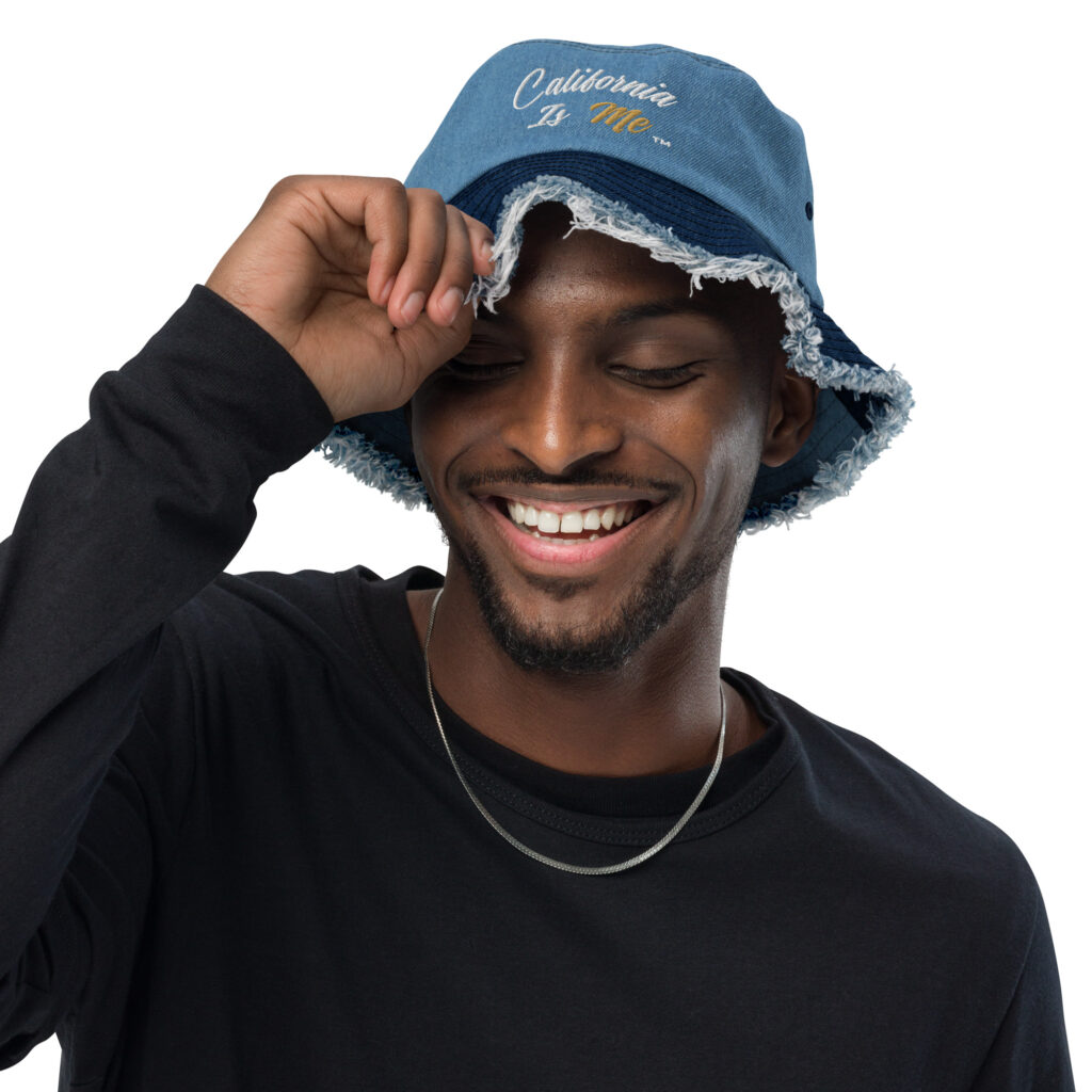 CaliisMe CIM Distressed denim bucket hat - Image 3
