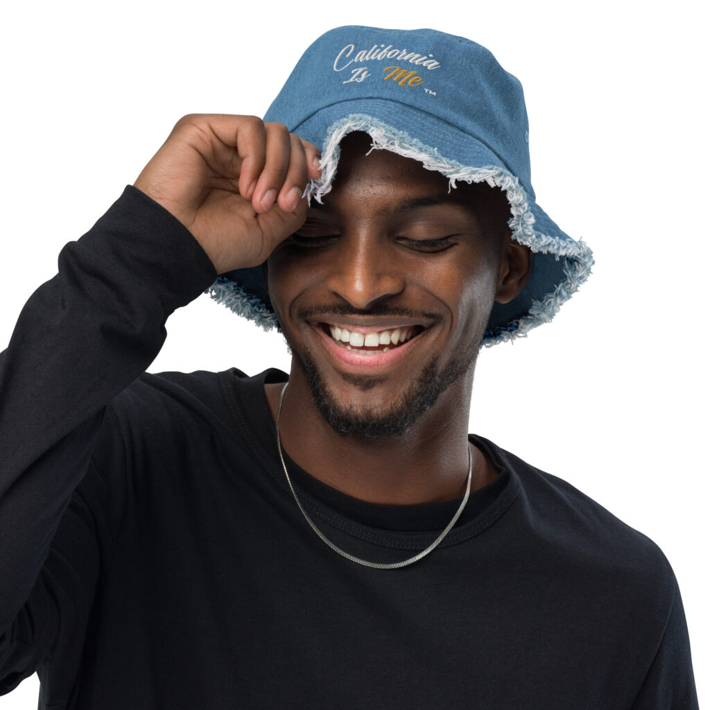 CaliisMe CIM Distressed denim bucket hat - Image 4