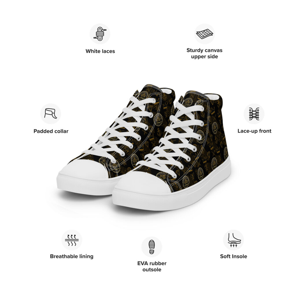 Royal Armor Queen's high top canvas shoes - Image 3