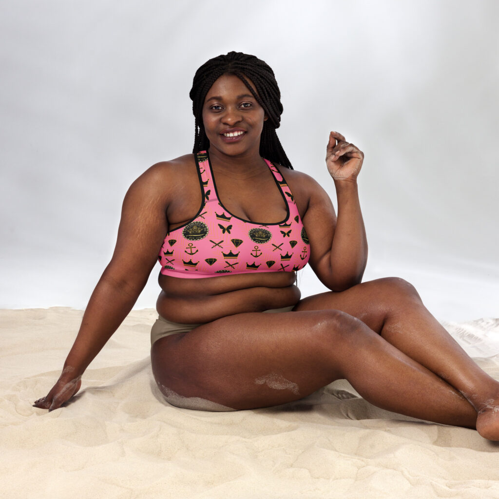 Royal Armor "Tickle Me Pink" Padded Sports Bra - Image 2