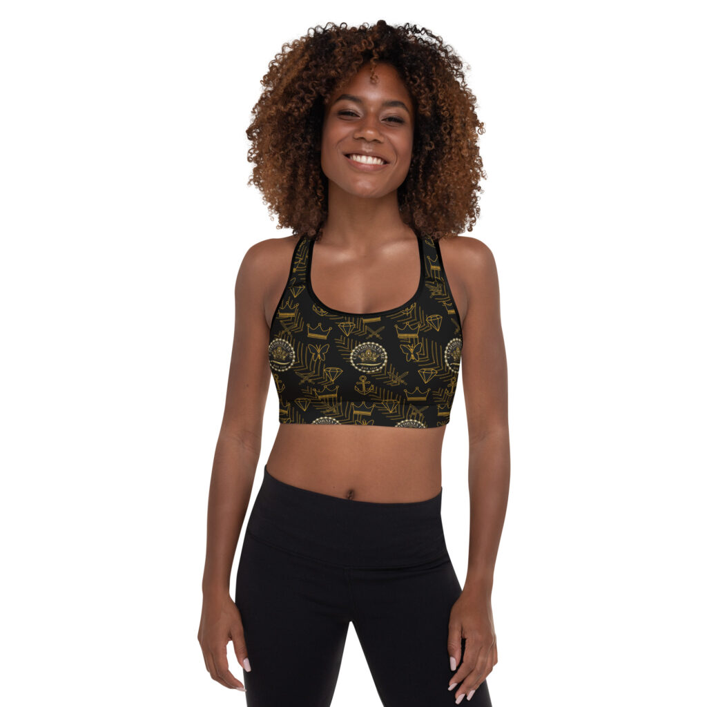 Royal Armao "Bllack" Padded Sports Bra