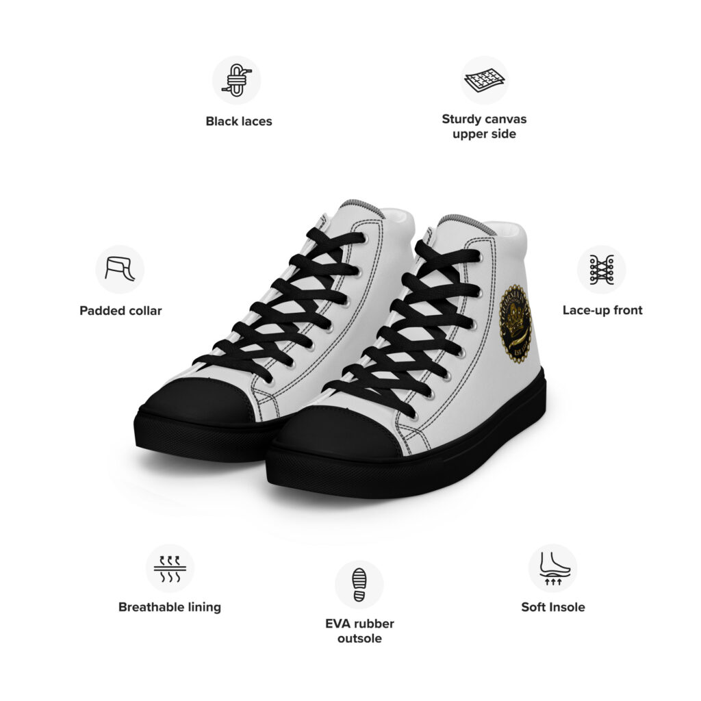 CaliisMe SIgnature King’s high top canvas shoes - Image 4
