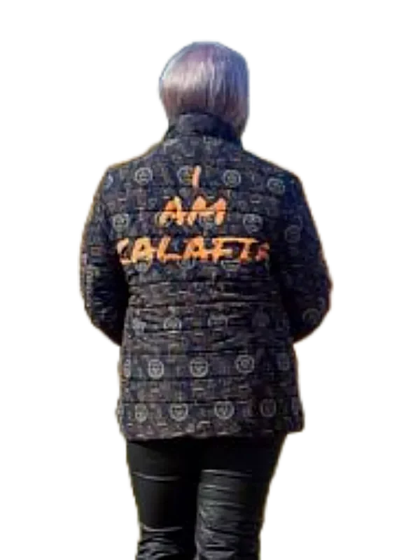 Copy of CALIFORNIA IS ME. I AM CALAFIA. Opulent Burnt Orange (Brown) Puffer Jacket