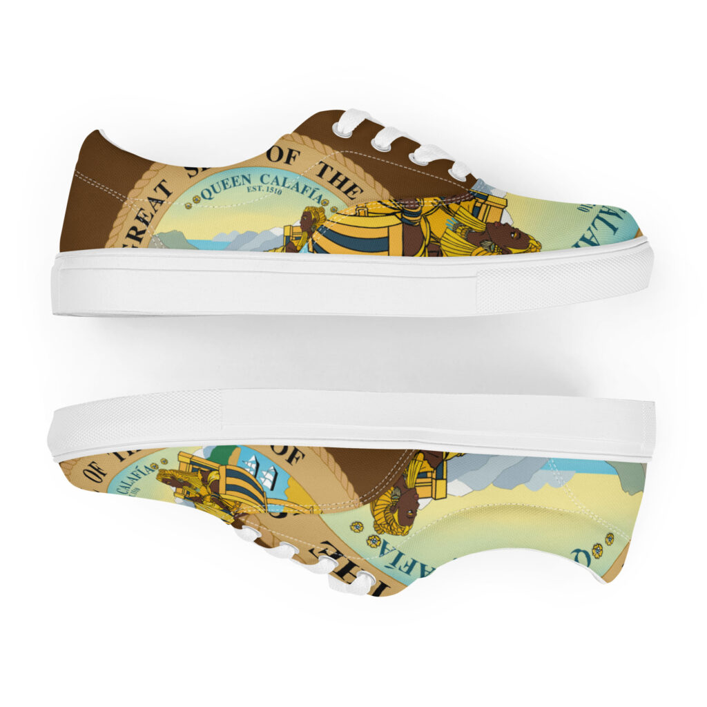 Queen Calafia Queen/s lace-up canvas shoes - Image 5