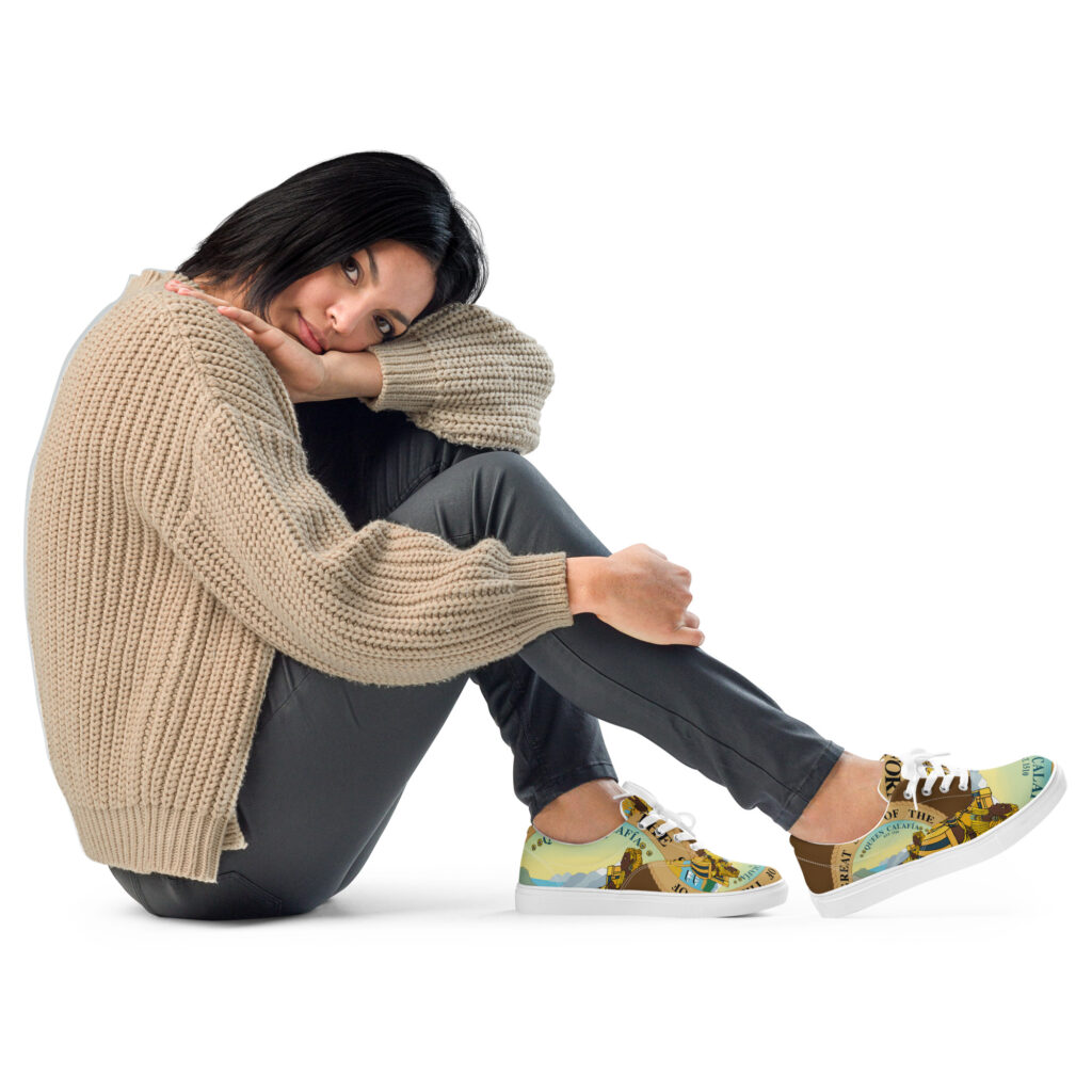 Queen Calafia Queen/s lace-up canvas shoes - Image 2