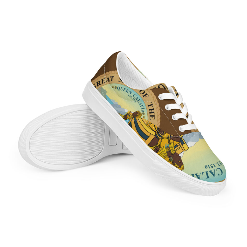 Queen Calafia Queen/s lace-up canvas shoes - Image 6